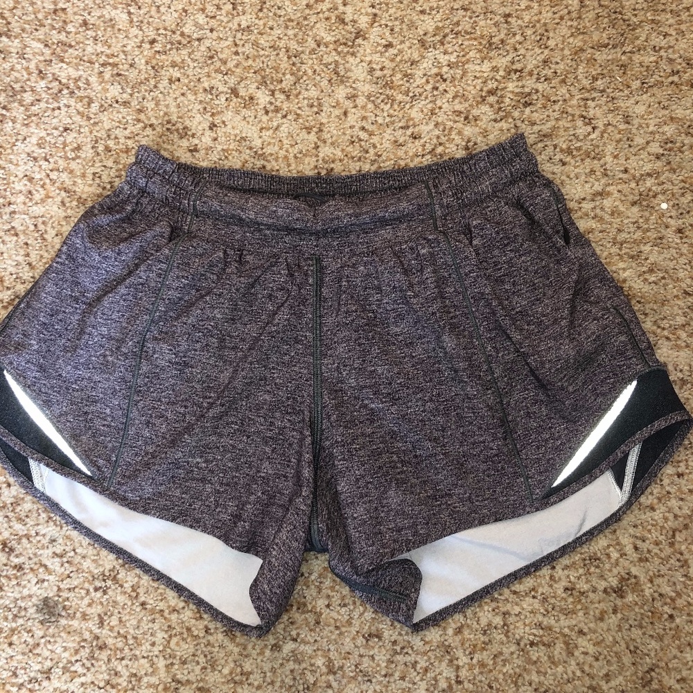 Grey Lululemon Hottie Hot Shorts Size 6